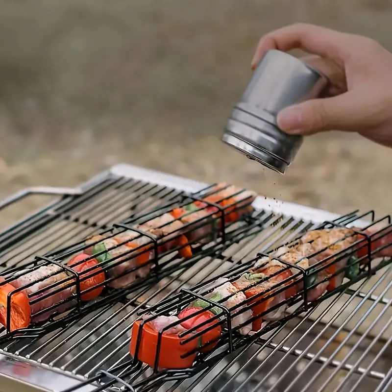 Pack of 4 pcs. Stainless Steel BBQ Grill Baskets