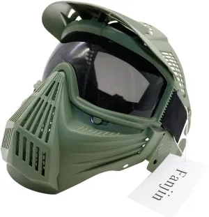 Paintball Mask, Airsoft Mask, Tactical Masks Full Face Gear with Goggles Impact Resistant for Hunting CS Survival Games Halloween Cosplay and Outdoor Activities