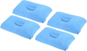 PATIKIL Inflatable Pillow, 4 Pack Ultralight Camping Travel Pillow Desk Rest Neck Support for Hiking Backpacking Office, Blue