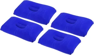 PATIKIL Inflatable Pillow, 4 Pack Ultralight Camping Travel Pillow Desk Rest Neck Support for Hiking Backpacking Office, Dark Blue