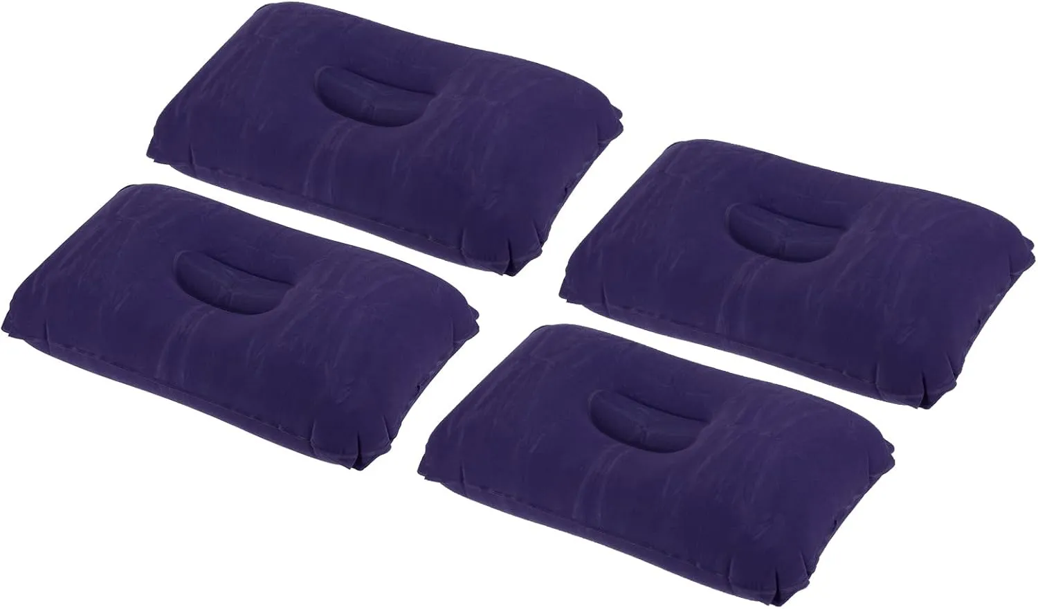 PATIKIL Inflatable Pillow, 4 Pack Ultralight Camping Travel Pillow Desk Rest Neck Support for Hiking Backpacking Office, Dark Purple