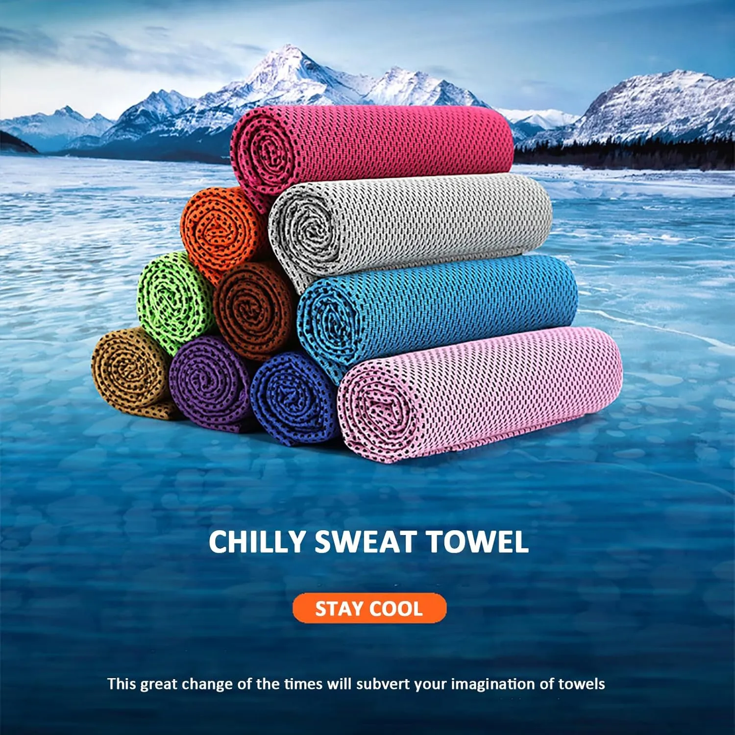 Peicees 20Pcs 40x12'' Microfiber Neck Cooling Towels Sports Sweat Towels Headband for Travel Beach Swimming Camping Climbing Gym Yoga Workout Backpacking, Quick Dry Super Absorbent Compact Lightweight