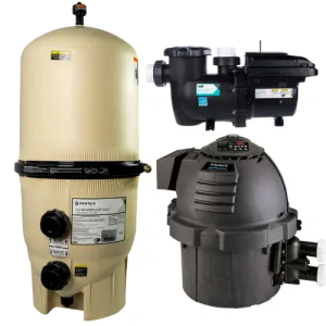Pentair Pool Equipment Bundle. 520 sq. ft. Filter, Sta-Rite 400NA Heater and 3.0 HP Pump.