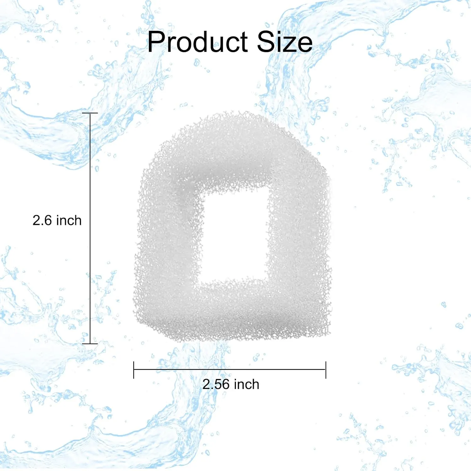 Pet Fountain Filter Replacement, Compatible with Multiple Pet Water Dispensers Water Bowl (16 Carbon Filters 16 Foam Filters)