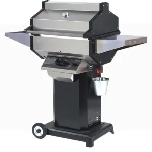 Phoenix SDBOPN Stainless Steel Natural Gas Grill On Black Aluminum Patio Base