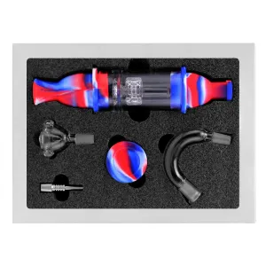 PILOT DIARY Silicone & Glass Hybrid Dab Straw Kit with Titanium Nail & Water Filter