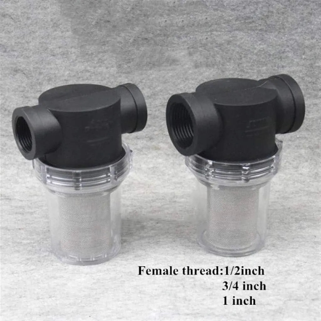 Pipeline Filter,embedded screen,Water Pump Filter ，Pipeline Filter， 1pcs 1/2inch 3/4inch 1 Inch Inline Mesh Strainer, Water Pump Filter, Irrigation High Flow Pipeline Filter Gardening Connectors(1 Inc