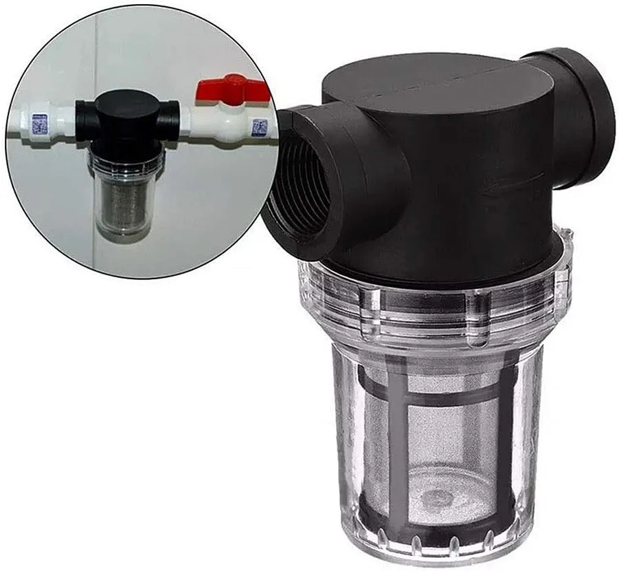 Pipeline Filter,embedded screen,Water Pump Filter ，Pipeline Filter， 1pcs 1/2inch 3/4inch 1 Inch Inline Mesh Strainer, Water Pump Filter, Irrigation High Flow Pipeline Filter Gardening Connectors(1 Inc