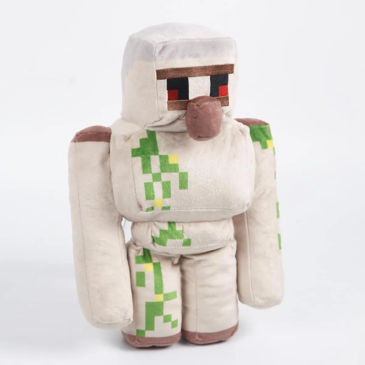Pixel-Style Plushies Game Basic Stuffed Animal Mineworld Character Soft Toy, Video Game-Inspired Collectible Plushies (Iron Golem)
