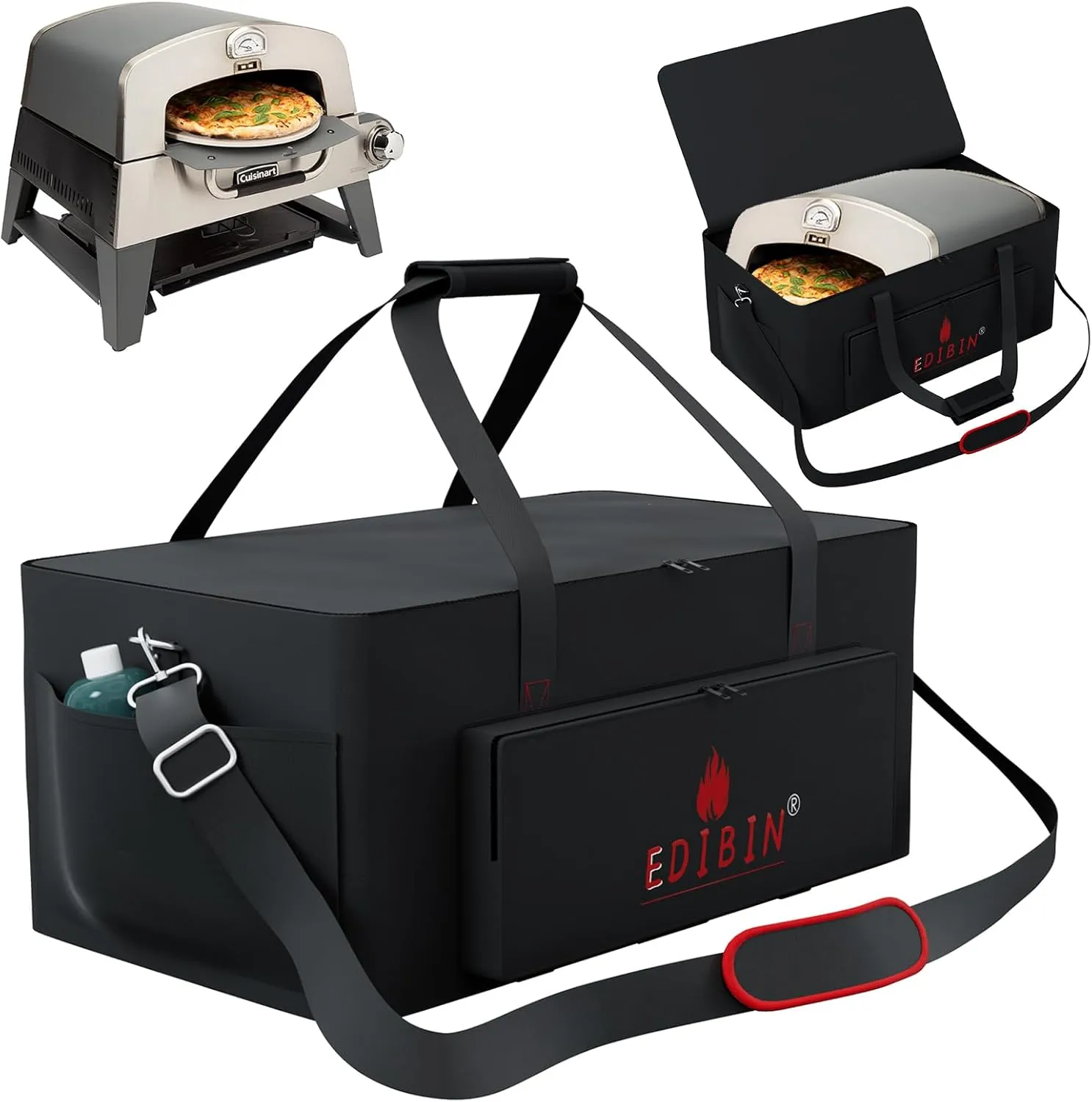 Pizza Oven Plus Carry Bag for Cuisinart CGG-403 3-in-1 Grill,Heavy Duty 600D Waterproof Pizza Oven Plus Grill Cover for Cuisinart CGG-403 3 in 1 Grill