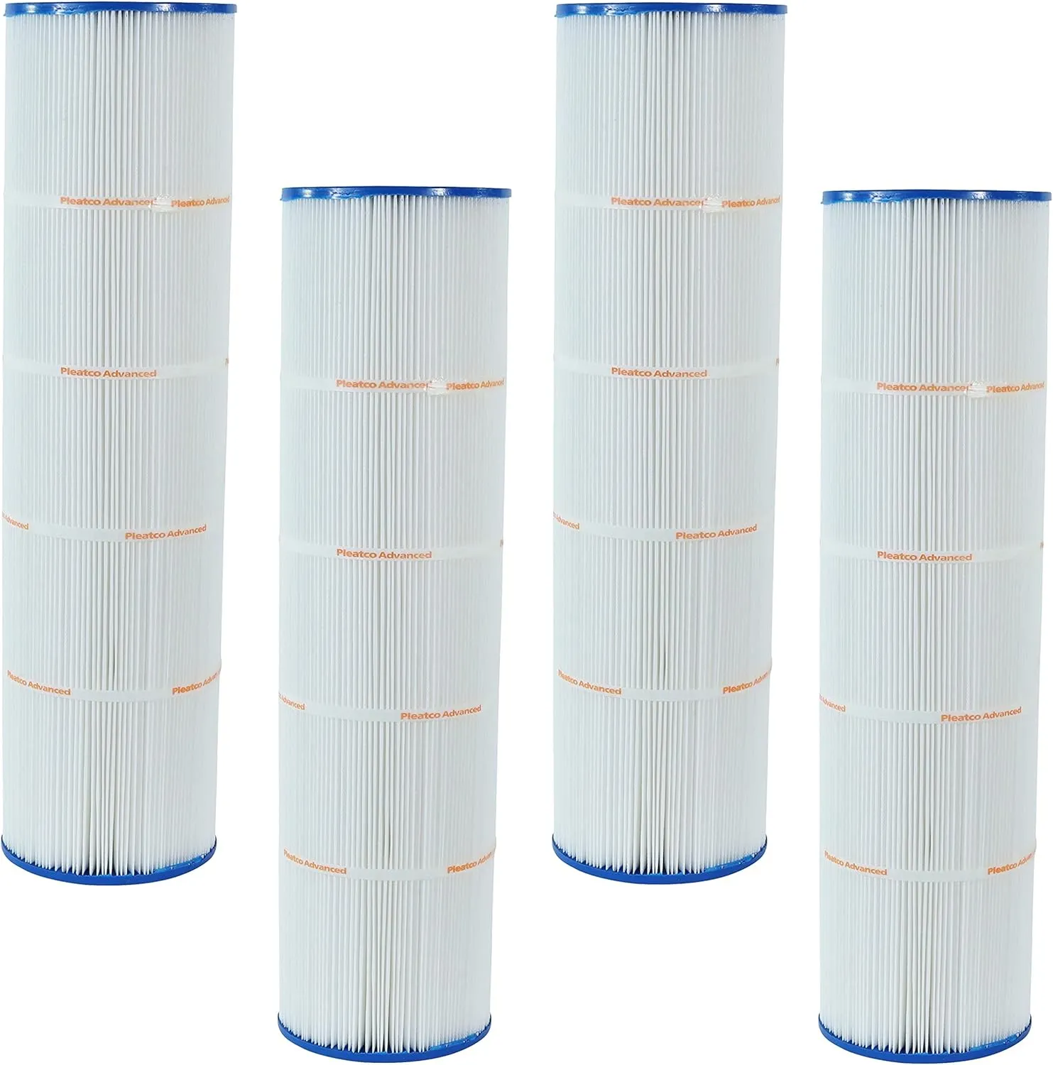 Pleatco PJAN85-PAK4-EC Pool Filter Cartridge Replacement for Unicel: C-7459-4, Filbur: FC-6405, OEM Part Numbers: A0557900, White