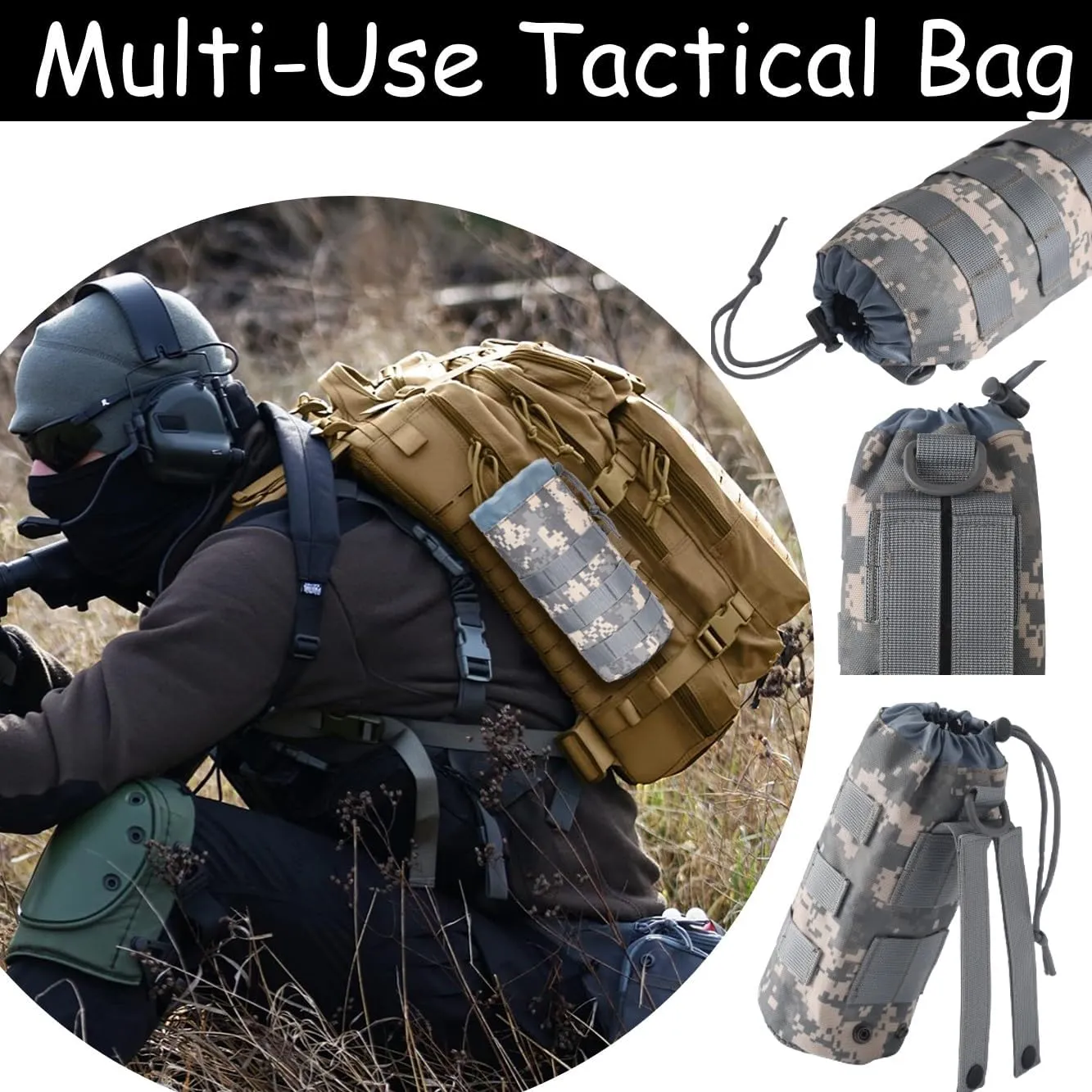 Plus Size Adult Rain Poncho with Hood and Zipper, Poncho Para Lluvia, Tactical Ponchos Adult For Camping, Hiking
