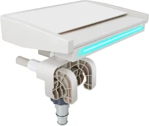 Pool Fountain with 7-Color LED Lights, Swimming Pool Waterfall Fountain for Above Ground Pools, Smooth Flowing Pool Waterfall with Light for Relaxation, Fits 1.2" to 4.7" Above-Ground Pool Frames
