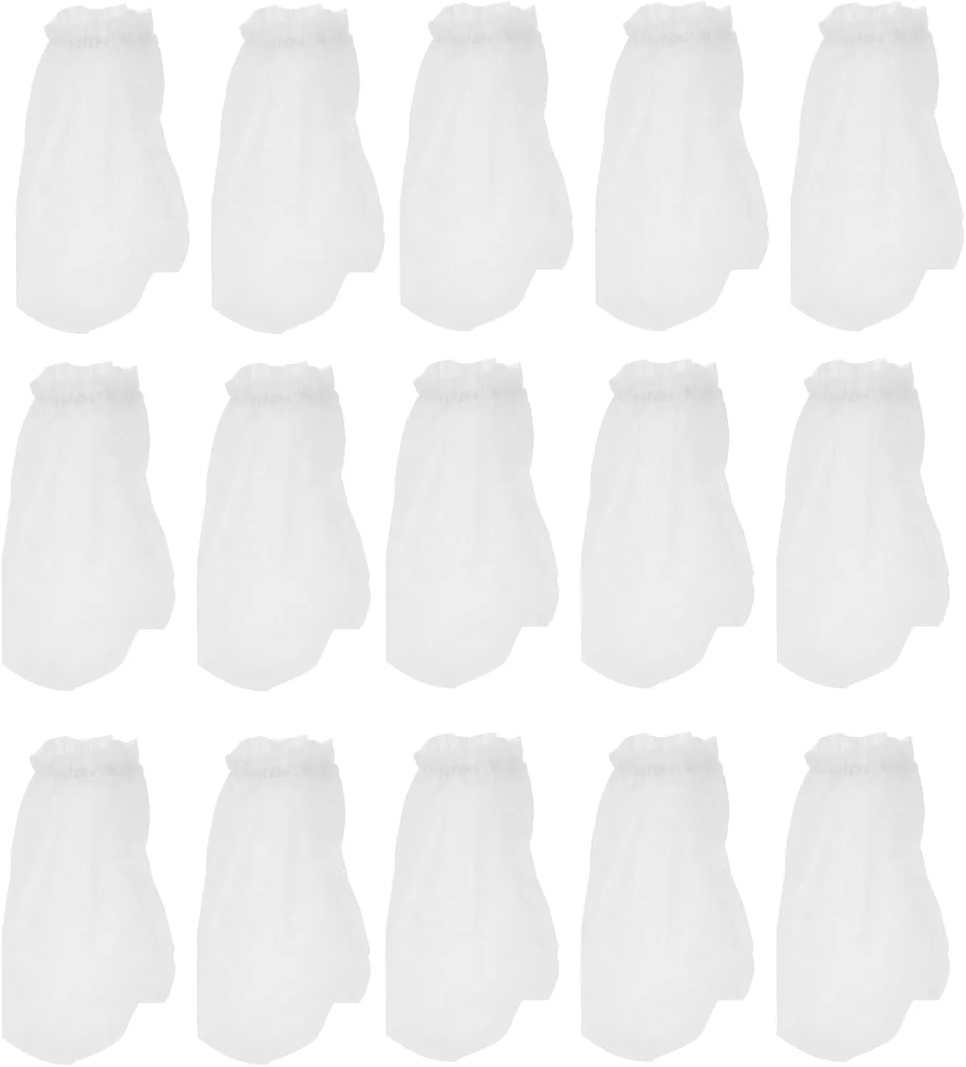 POPETPOP 20pcs Socks Fish Tank Mesh Sink Strainer Canister Media Mesh Media Bag Pump Bag Sink Strainer For Sink Eihem Filtrant Vacuum Water Bag Aquarium White
