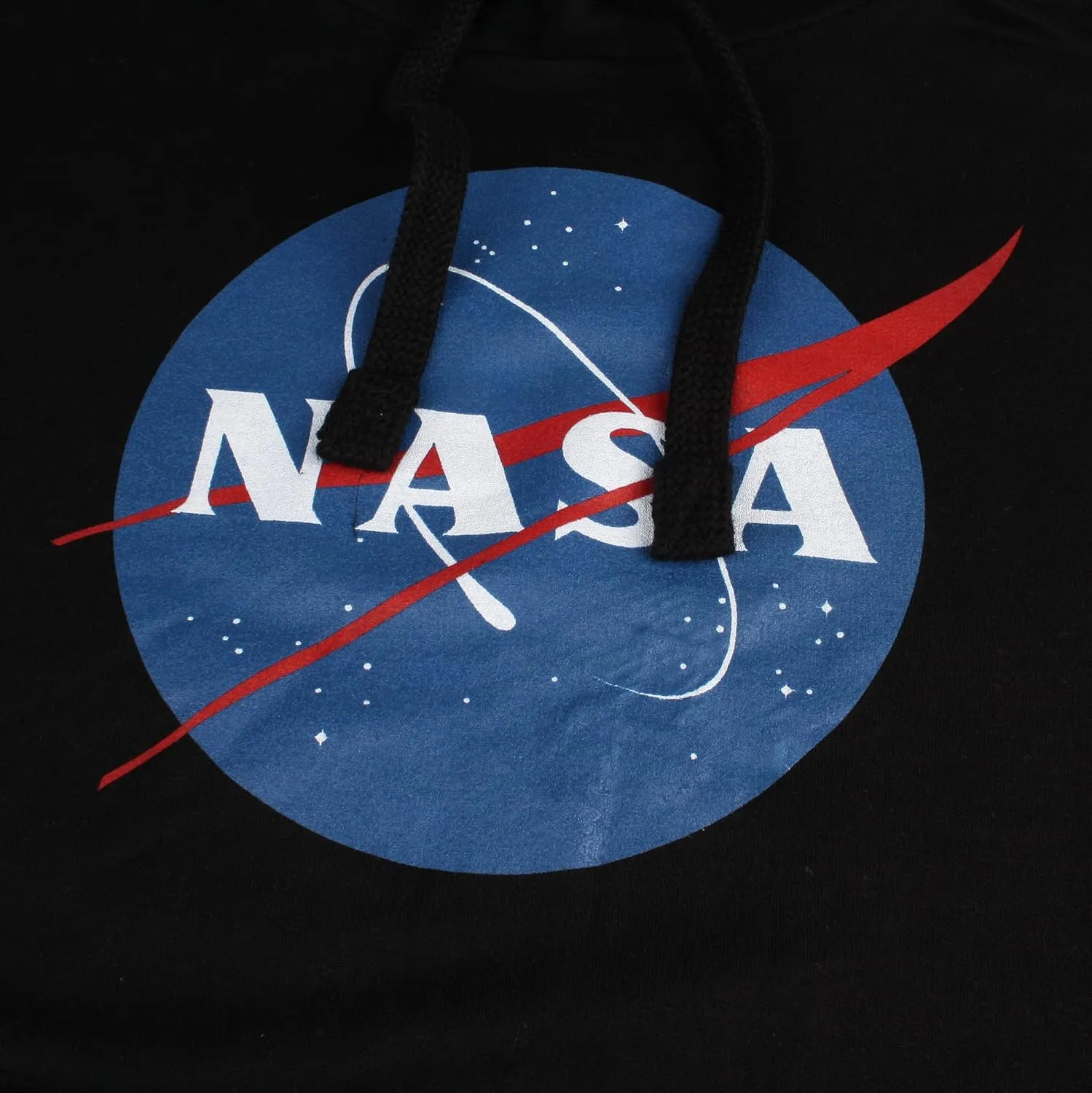 Popfunk Classic NASA Circle Logo Men's Hoodie with Front and Back Print