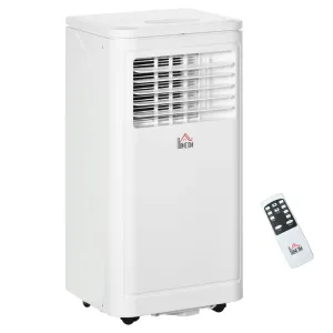 Portable Air Conditioner 8000 BTU Remote 4-in-1 Dehumidifier Fan 24H Timer White