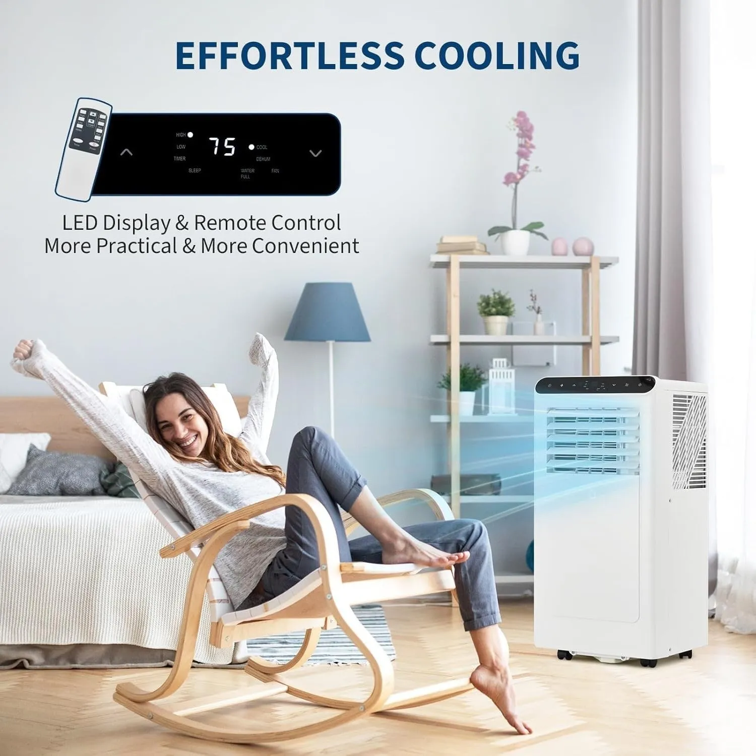 Portable Air Conditioner for Indoor Rooms, 3-In-1 AC Unit for Bedroom