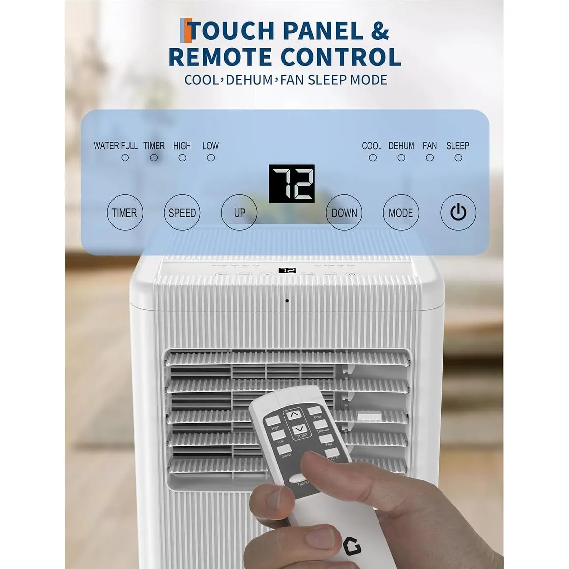 Portable Air Conditioner for Indoor Rooms, 3-In-1 AC Unit for Bedroom