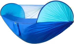 Portable Automatic Camping Hammock with Mosquito Net, Folding Swing for Outdoor Camping, Vert