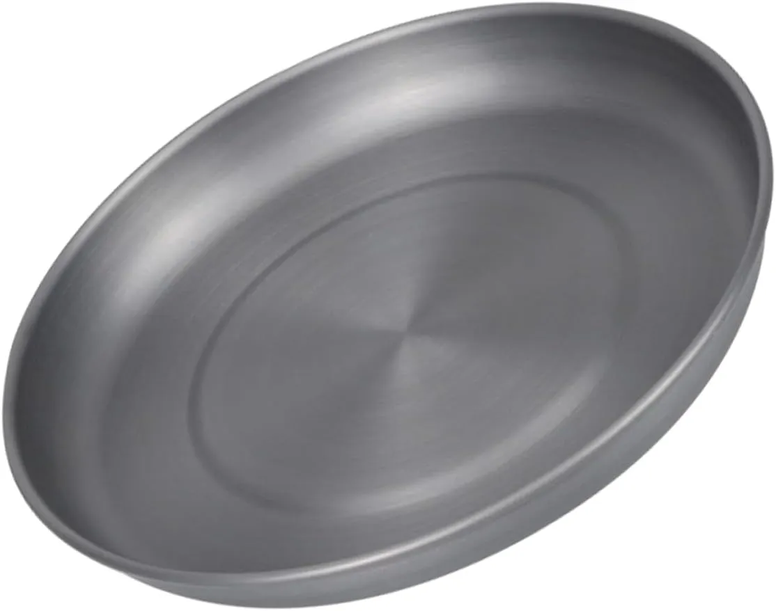 Portable Camping Tableware Aluminum Alloy Dinner Plate Snack Dish Bbq Plate Compact Size for