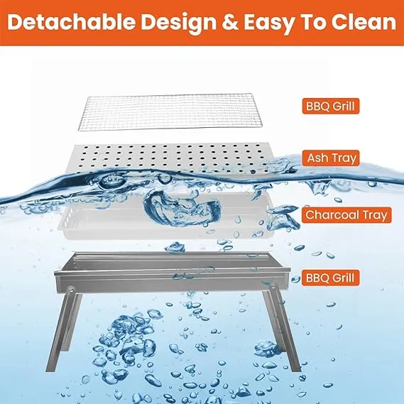 Portable Charcoal BBQ Grill