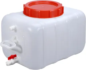 Portable Household Water Storage Containers, Rectangular Food Grade Plastic Bucket Large Drop-Resistant Plastic Water Tank for Outdoor Camping RV Self-Driving Tour(Size:120L)