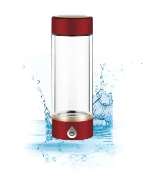 Portable Hydrogen Water Bottle - 420mL Hydrogen Rich Bottle SPE Technology, Rechargeable Hydrogen Water Generator, Hydrogen Water Ionizer Machine for Home Office Travel