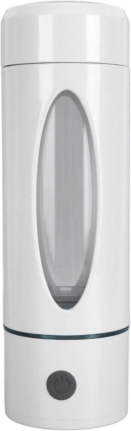 Portable Hydrogen Water Bottle Generator Elevate Your Wellbeing, Pure Hydrogen Rich Water Cup for Office Travel Exercise (White)
