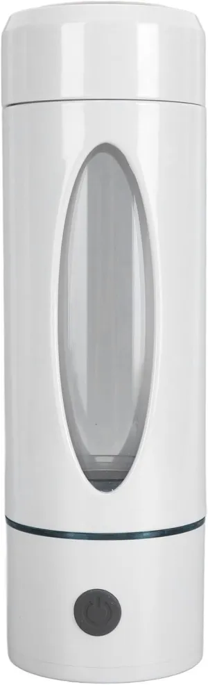 Portable Hydrogen Water Bottle Generator Elevate Your Wellbeing, Pure Hydrogen Rich Water Cup for Office Travel Exercise (White)