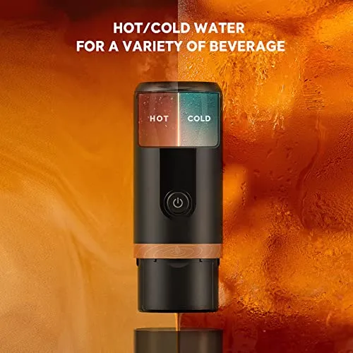 Portable Mini Battery Espresso Machine with 3-4 Mins Self-Heating