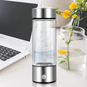 Portable Rechargeable Hydrogen Water Ion Machine - Smart Hydrogen Water Bottle with Advanced SPE/PEM Technology for Home, Office, Travel and Fitness