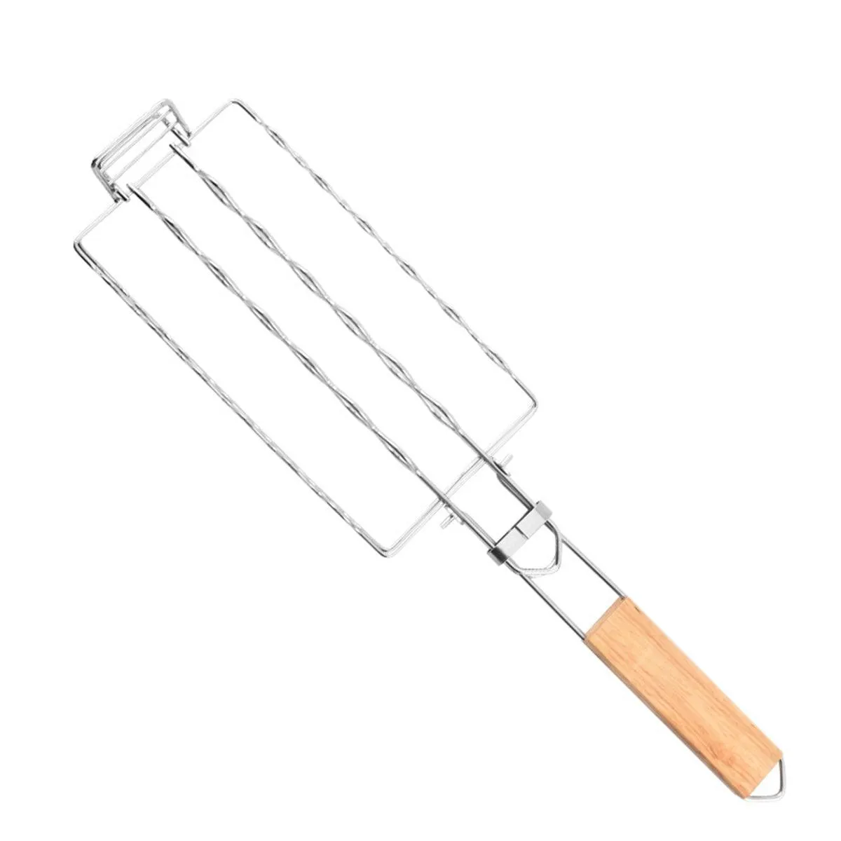 Portable Sausage Grill Net BBQ Tool Hot Dog Grill Holder Cooking Basket BBQ Rack