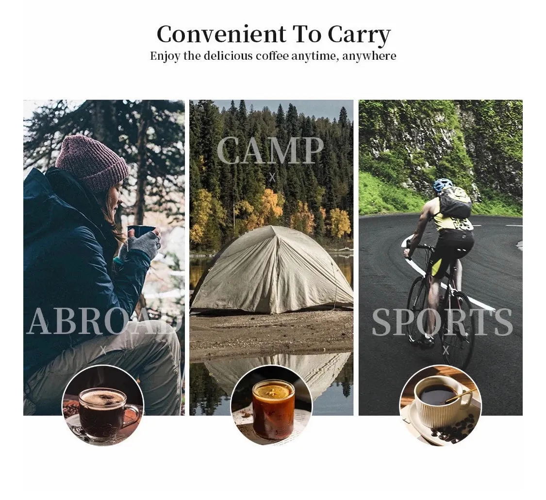 Portable Single Serve Coffee Maker Mini Espresso Machine Reusable Coffee Filter