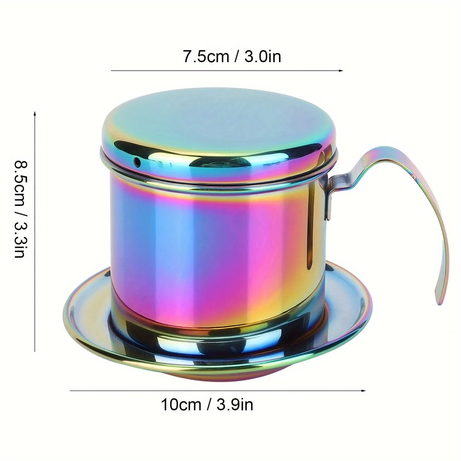 Portable Stainless Steel Coffee Maker – Reusable Drip Pot with Filter