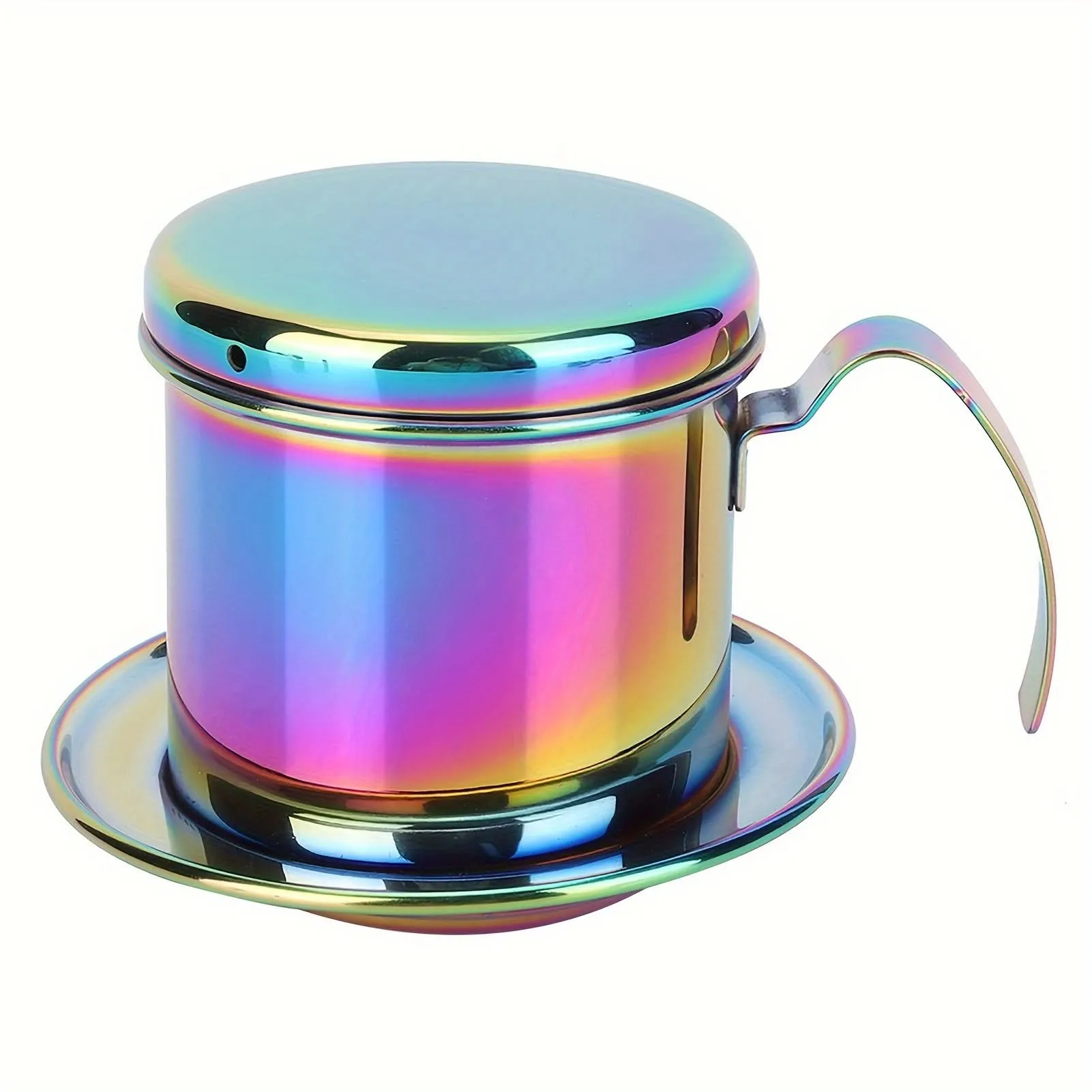 Portable Stainless Steel Coffee Maker – Reusable Drip Pot with Filter