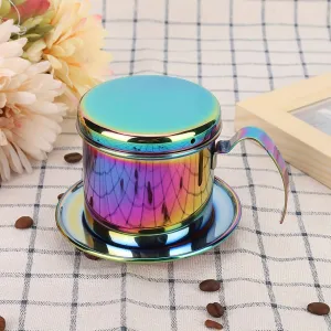 Portable Stainless Steel Coffee Maker – Reusable Drip Pot with Filter