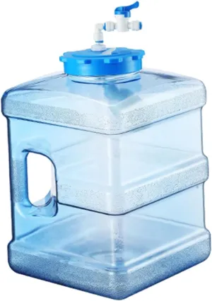 Portable Water Storage Container with Handle for Outdoor Use