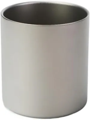 POVCZWXSS 1PC Outdoor Pure Titanium Water Cup Lightweight Portable Mug(450ml A)