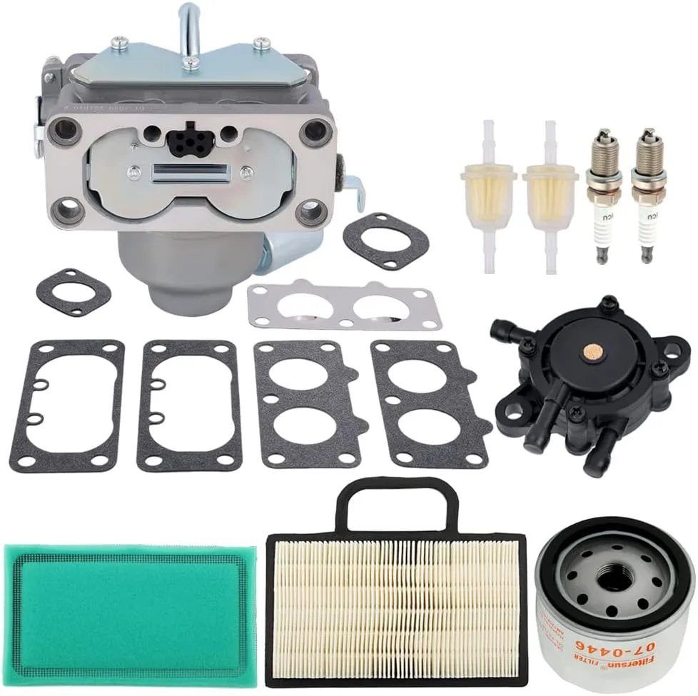 Powtol V-twin Carburetor for Briggs Stratton 4 Cycle 20HP 21HP 23HP 24HP 25HP Vertical 407777 445677 406777 446777 445777 445577 Engines Replace 791230 799230 699709 499804 MIA10632