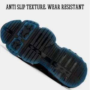 Prestivos Steel Toe Work Shoes, Anti-Slip & Puncture-Resistant, Men's Industrial & Construction Shoes, Comfortable Lightweight Sneakers, Size 5-13, Black