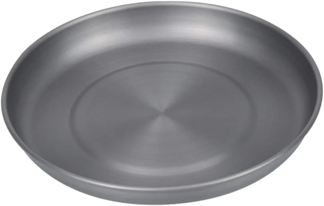 PRETYZOOM Portable Camping Dinner Plate Aluminum Alloy Snack Dish Bbq Plate Multi-purpose Food for Outdoor Store