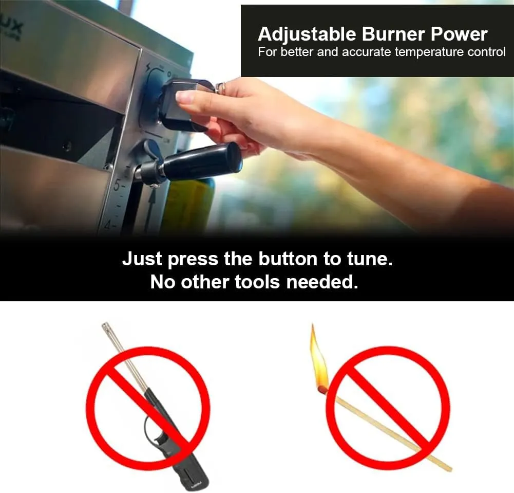 Propane Infrared Steak Grill,1600℉ Fast Efficient Heating Outdoor Portable Gas Grill with Vertical Cooking,Stainless Steel Single Burner Propane Gas Grill,Perfect for Steak,Ribeyes,Picnic,Bbq
