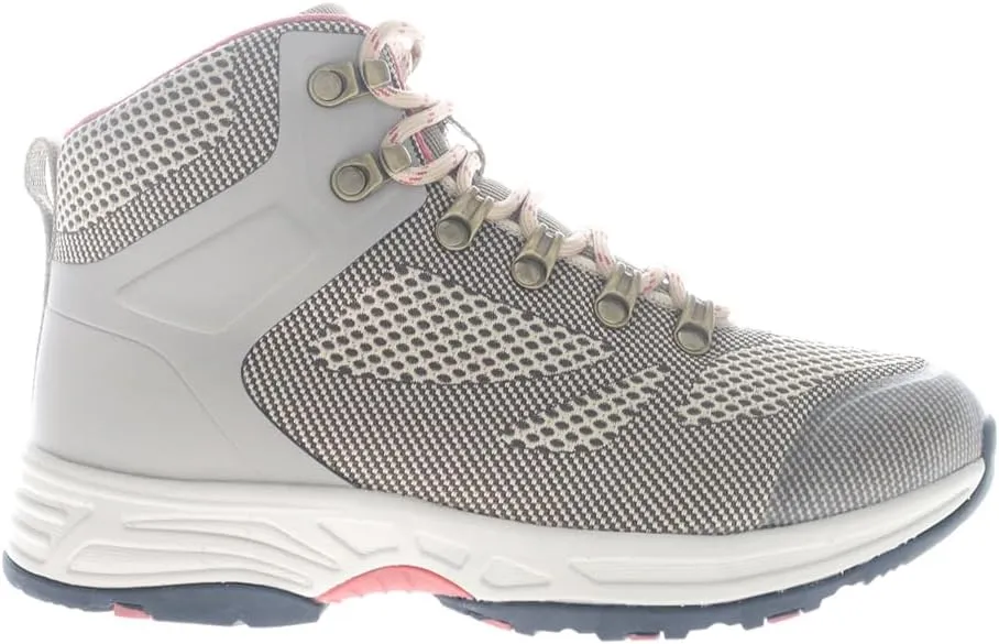 Propet Womens Conni Round Toe Hiking Casual Boots Ankle Low Heel 1-2" - Grey