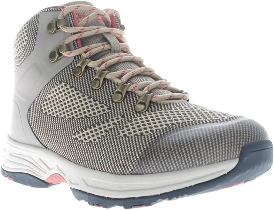 Propet Womens Conni Round Toe Hiking Casual Boots Ankle Low Heel 1-2" - Grey