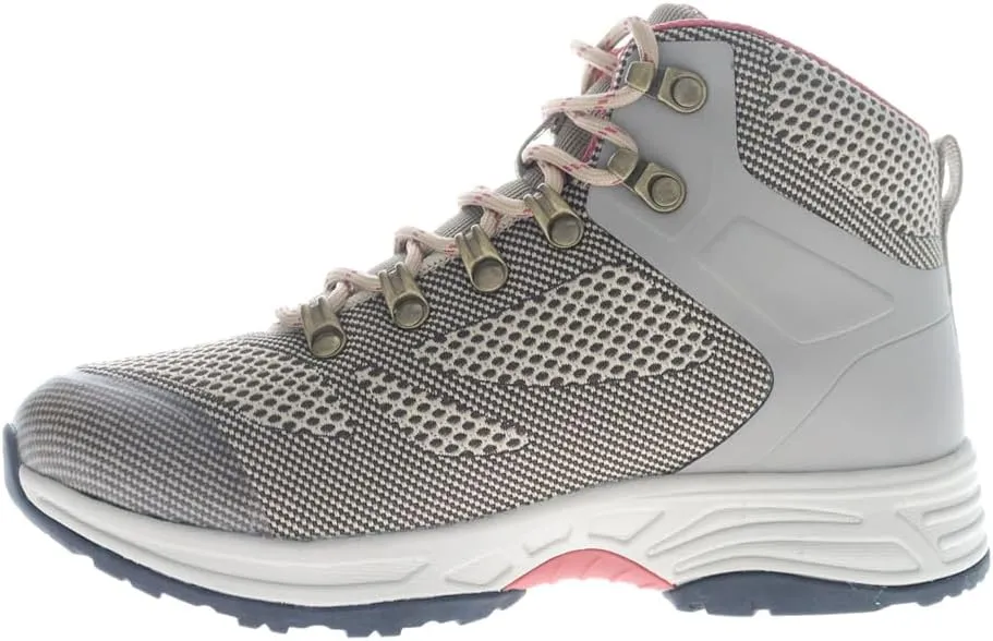 Propet Womens Conni Round Toe Hiking Casual Boots Ankle Low Heel 1-2" - Grey