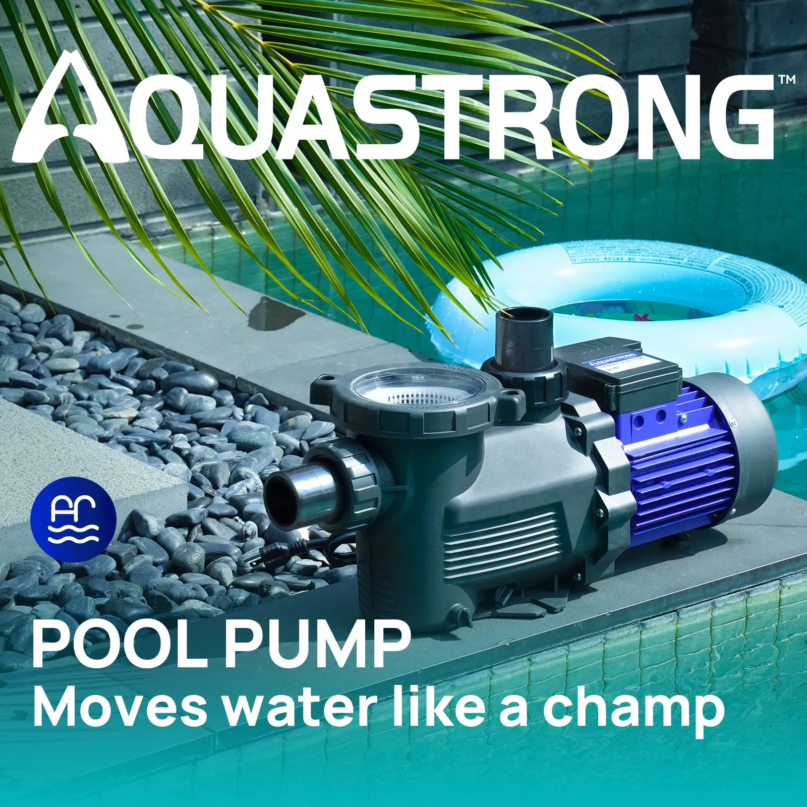 PSP200-HV 2 HP 220V Pool Pump Single Speed, 8917GPH