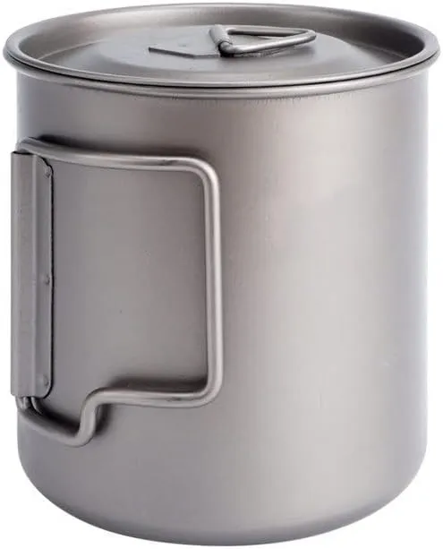 Pure titanium outdoor water cup 420ML camping portable mug