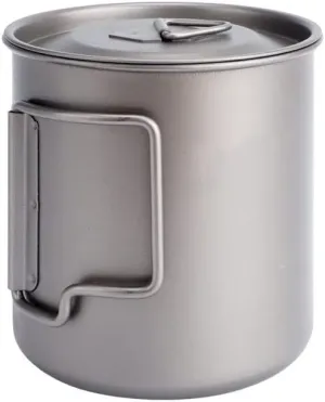 Pure titanium outdoor water cup 420ML camping portable mug