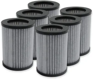 PUREBURG PEPERSFIL Replacement Filters Compatible with Pure Enrichment PureZone Mini Portable Air Purifier (PEPERSAP),6-Pack HEPA 3-Stage Filtration Activated Carbon