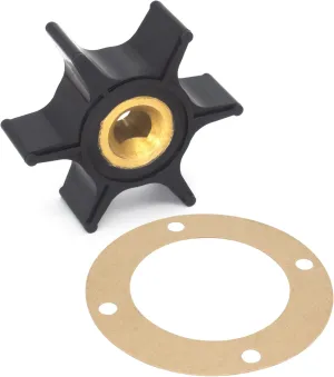 QuickMarine 131-0386 Water Pump Impeller with Gasket for Onan 4.0 6.0 6.5 7.5 KW Generator Cooling Pump 131-0257 0131-0257 Replace 1015 Boat Engine